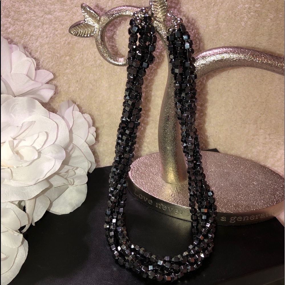 Hematite Multi Strand Necklace - image 2